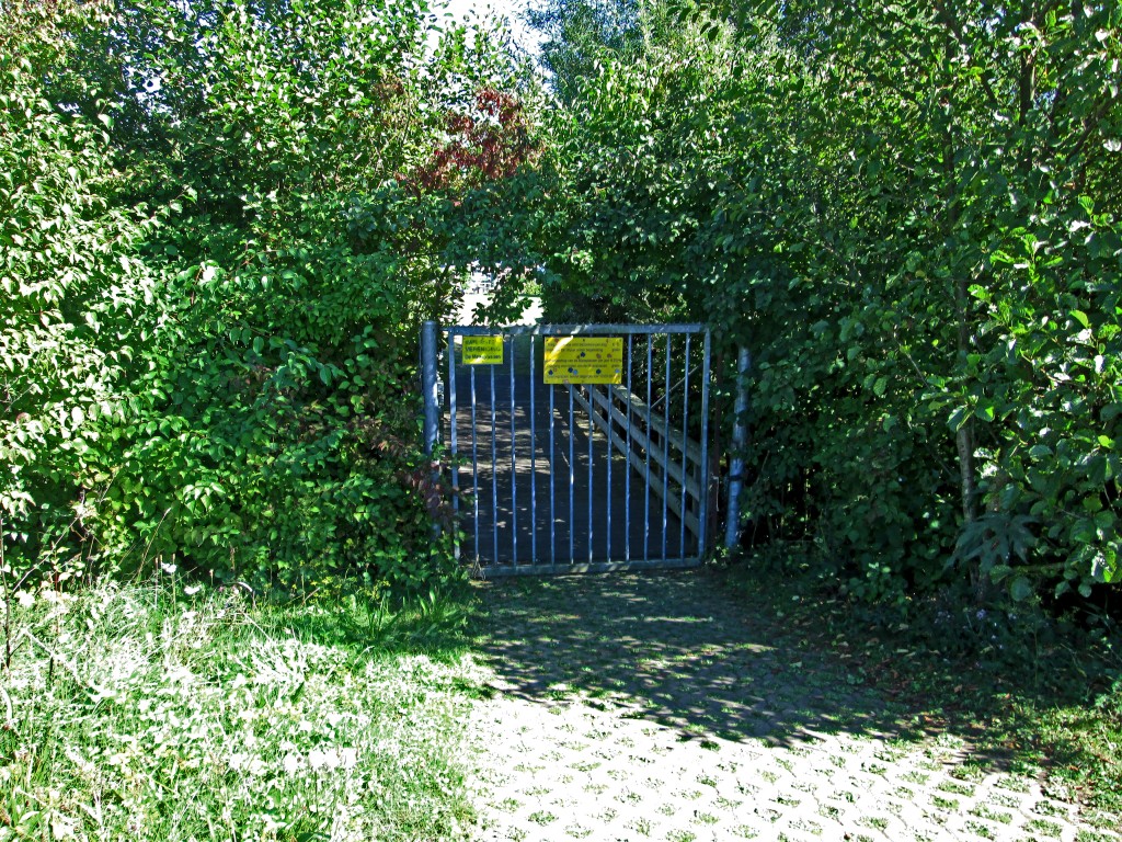 Entrance du terrein d'association naturistes De Maasplassen, a Maastricht.